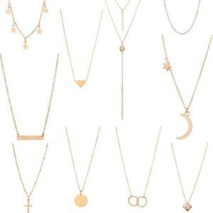 10 PC Assorted Faux Costume Necklace Bracelets Bundle NWOT  Assorted Bundle